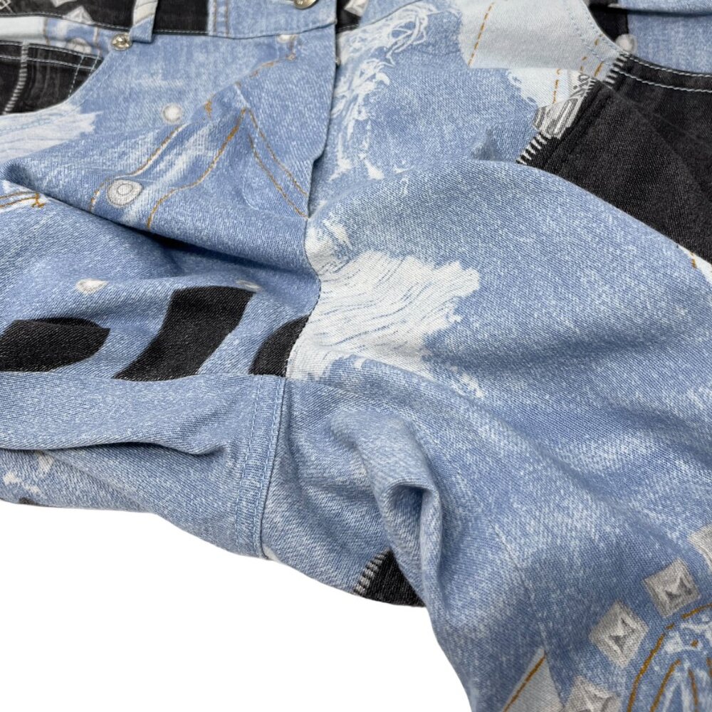 Christian Dior Vintage Jacket Pants Set #38 #36 Denim Blue Black Cotton [102579] - Picture 10 of 14